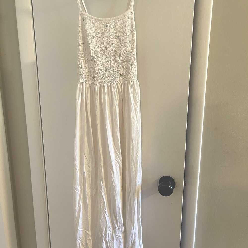Peruvian Connection smocked, knit dress. Size XS.